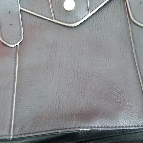 Steve Madden Large Leather Shoulder Satchel - Picture 11 of 15